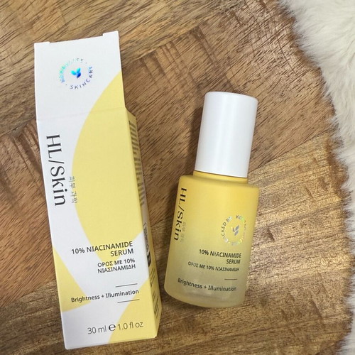 Bright Yellow Serum in Frosted Bottle
